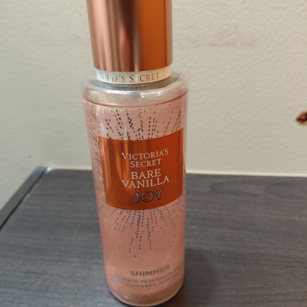 Victoria's Secret Bare Vanilla Joy Shimmer Mist - Pink and Gold